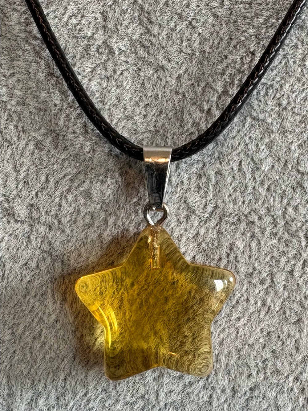 Natural Stone Star Pendants Necklace - Pick Your Color